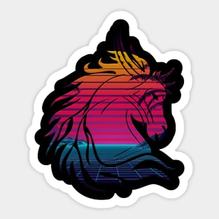 retro horse Sticker